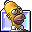 3D Homer on 3D folder icon